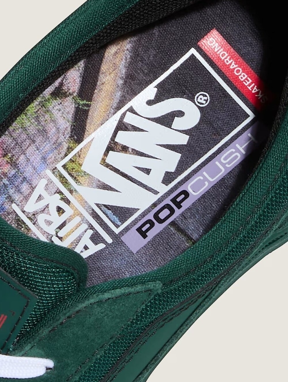 Vans X Atiba Professional Skate Curren Caples Women 8 Emerald Green Suede 062026 - Picture 3 of 10
